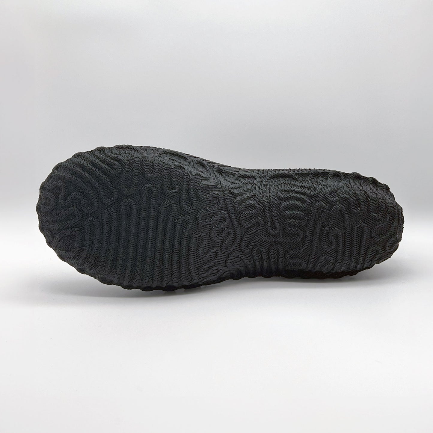 3D printed shoes techno graphite color on outsole view